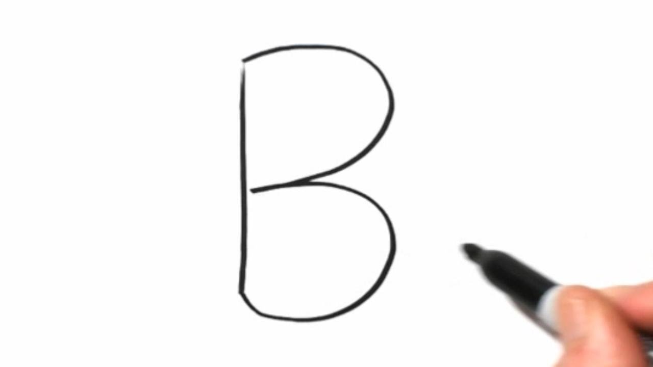 How To Draw A Bird Using The Letter B | Very Easy!! - YouTube