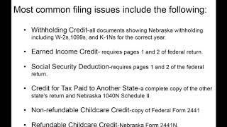 Are you ready to file your Nebraska Individual Income Tax Return, Form 1040N?