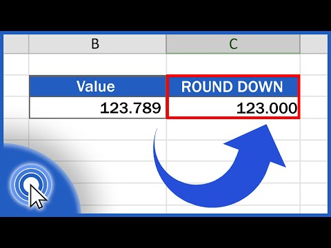 How to ROUND DOWN in Excel