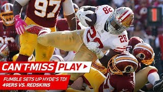 Carlos Hyde39s TD Blast Set Up By Jimmie Ward39s Clutch Fumble Recovery Can39t Miss Play NFL Wk 6