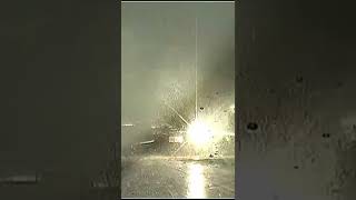 lightning hit a utility pole and caught fire #2 #shorts