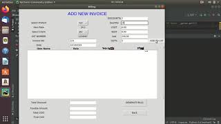 GST billing software in Python