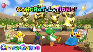 Mario Party 9 Step It Up - Koopa v Yoshi v Kamek v Luigi 4 Player Gameplay | Crazygaminghub