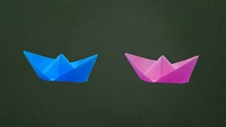 How To Make a Simple Paper Boat That Floats - Origami Easy Steps