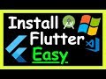 How to install Flutter on Windows 10 on Visual Studio Code and Android Studio  - 😱 Easy 😱