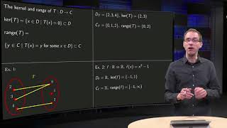 The kernel and range of a transformation