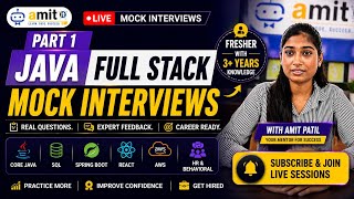Live Java Full Stack Mock Interview Part 1 | Java + Spring Boot