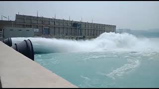 Tarbela Dam, T4 Extension, Relief valve opening