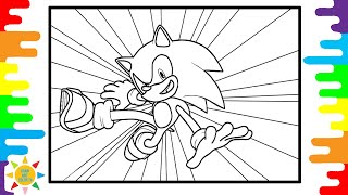 Sonic the Hedgehog 2 Coloring Page | Sonic Coloring Page | Krys Talk - Fly Away