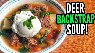 DEER BACKSTRAP SOUP!