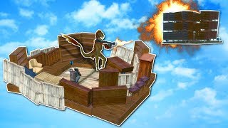 FLOATING BASE BATTLE! - Garry's Mod Gameplay - Gmod Base Building \u0026 Battle!