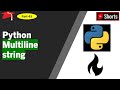 Python: Multiline String #shorts