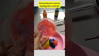 Eksperimen sains sederhana || Pencampuran warna Kuning biru merah