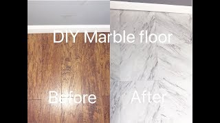 DIY CHEAP  MARBLE FLOOR: HOW TO?