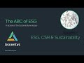 Ascentys ESG - The ABC of ESG - Part 1: What is the difference