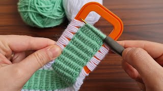 Wow!!.Super idea 👌very easy beautiful crochet knitting ,knitting on the cover of wet wipes,handband