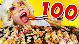 กินจุ กินโชว์ I กิน ซูชิ 100 ชิ้น I ชิคกี้พาย