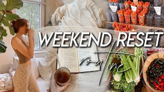 WEEKEND RESET VLOG | prepping for moving, farmer's market, resting, planning for the week!