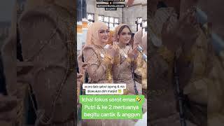 MOMEN PUTRI \u0026 KE 2 MERTUA SAAT BERADA DI DALAM MASJID IJAB QABUL AGUNG #beritaartis #putriisnari