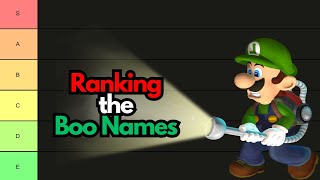 I Rank all of the Boo Names from Luigi's Mansion