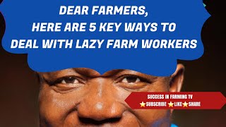 🌹DEAR FARMERS, HERE ARE 5 KEY WAYS TO DEAL WITH LAZY FARM WORKERS