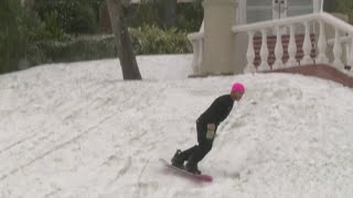 KHOU 11 Team Coverage: Houstonians spend snow day sledding as another hard freeze is in the forecast