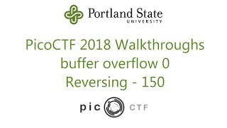 PicoCTF 2018 - buffer overflow 0