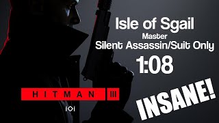 HITMAN 3 - Isle of Sgail, Master Silent Assassin / Suit Only in 1:08.
