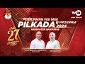 Siaran Langsung Penajaman Visi Misi Pilkada 2024 KPU Kab Banyumas, 2 November 2024. Live Streaming