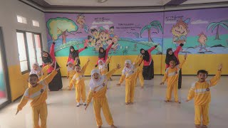 Senam Sehat Gembira Bersama Anak TK Islam Mufti Mulyani