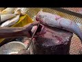 amazing fish cutting skills big mrigal fish cutting by expert fish cutter