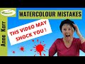 Watercolour MISTAKES! How You Can Easily Erase Watercolour. (This Video May Shock You!) by ANNE KERR