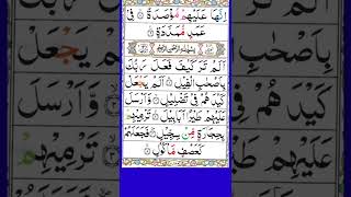 Surah Al Feel || Surah fil full HD Arabic Text | Quran for Kids | Quran Teacher USA 🇺🇸