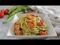 PASTA AL PESTO DI FAVE E POMODORINI- ricetta facile e veloce