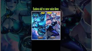 Eudora old vs new voice lines🥲 #mlbb #mobilelegends #eudora #mlbbcreatorcamp #shorts #foryou #tiktok