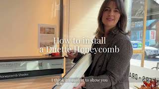 DIY Tutorial: How to Remove, re-install Hunter Douglas Duette, Applause, honeycomb shades, Vignette