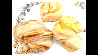 【芝士、腰果和玉米粉三种口味各异的花卷】Steamed flour rolls with Cheese, Cashew Nuts and Corn Flour flavors