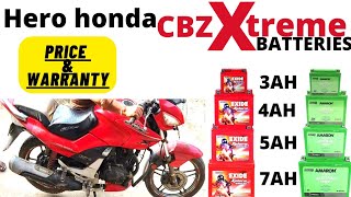 BATTERY FOR CBZ XTREME|HOW TO REPLACE CBZ XTREME BIKE BATTERY|#herohonda#cbzxtreme#amaron#exide|