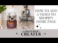 Adding a Video To Shopify Home Page #shopifytips