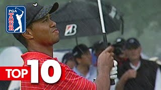 Tiger Woods' top-10 all-time shots in World Golf Championships