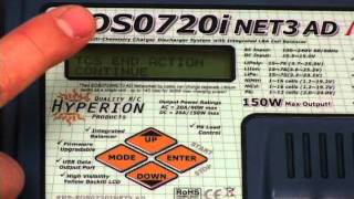 How to charge \u0026 discharge a LiPo pack using the Hyperion EOS720i NET3 AC/DC Charger