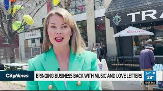 Revitalizing Kensington business community with live music and love letters