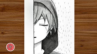 How To Draw a Sad Anime Boy Crying |  How To Draw For Beginners