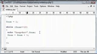 While Loop Tutorial in Computer Programming (example PHP) [English]