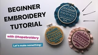 Beginner Embroidery Tutorial