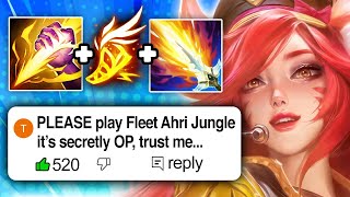 A YouTube comment told me Ahri Jungle is secretly OP with Fleet Footwork... so I