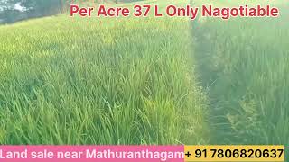 VID 59/ Low budget Agriculture land 2.52 Acre  Per Acre 37 L Only Nagotiable at Near Mathuranthagam