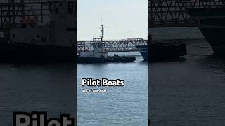 This was Cool! Pilot Boats pushing oil tanker out #ship #oiltransportation