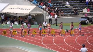 20150620関東高校陸上南関東女子100m準決勝2組