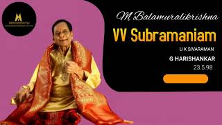 M Balamurali Krishna - Live Concert